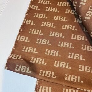 JBL Allover Print Speaker Grill Cloth Brown One Yard 70" Wide